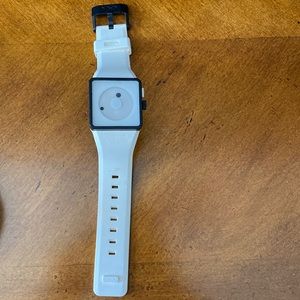 White waterproof watch Nixon brand